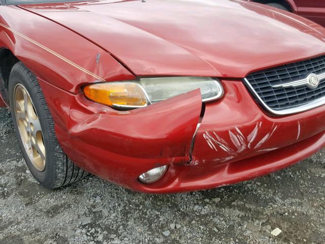 3C3EL55H5XT560364 - 1999 CHRYSLER SEBRING JX RED photo 9