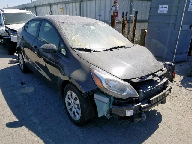 KNADM4A33E6394858 - 2014 KIA RIO LX BLACK photo 1