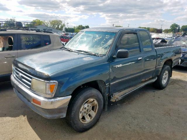 JT4VD22E6S0010761 - 1995 TOYOTA T100 XTRAC GREEN photo 2