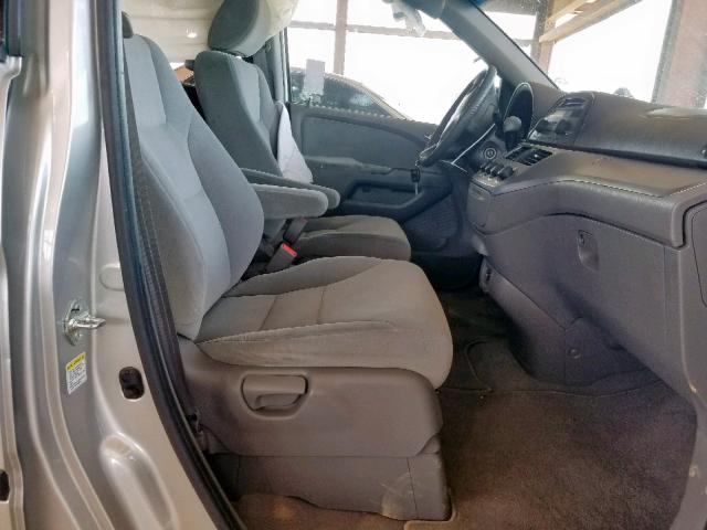 5FNRL38259B040773 - 2009 HONDA ODYSSEY LX GRAY photo 5