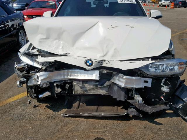 WBA3C1C57FK121653 - 2015 BMW 328 I SULE WHITE photo 9