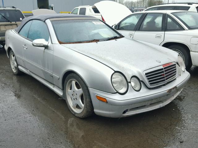 WDBLK70G92T111658 - 2002 MERCEDES-BENZ CLK 430 SILVER photo 1