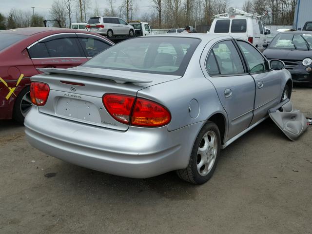 1G3NF52E41C136013 - 2001 OLDSMOBILE ALERO GLS SILVER photo 4