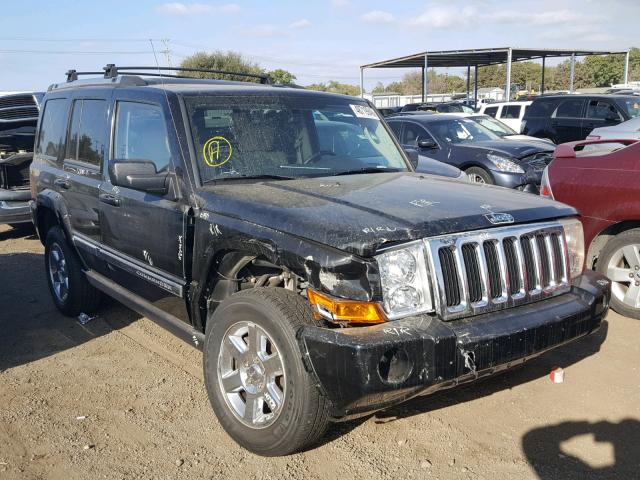 1J8HH58N97C604723 - 2007 JEEP COMMANDER BLACK photo 1