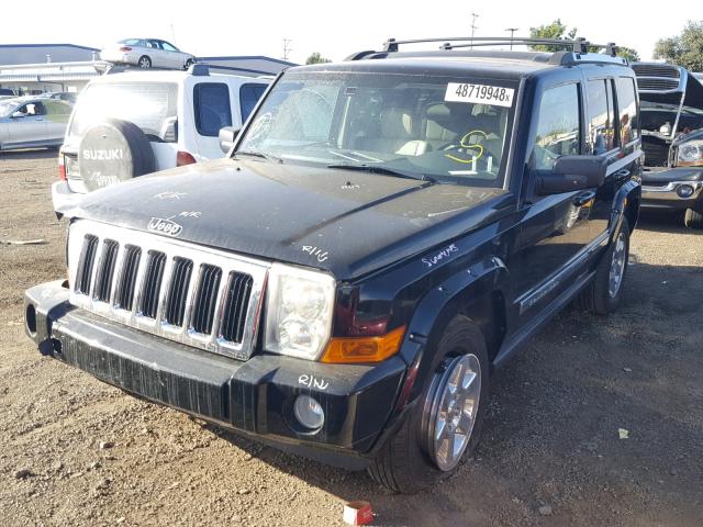 1J8HH58N97C604723 - 2007 JEEP COMMANDER BLACK photo 2