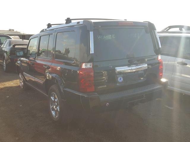 1J8HH58N97C604723 - 2007 JEEP COMMANDER BLACK photo 3