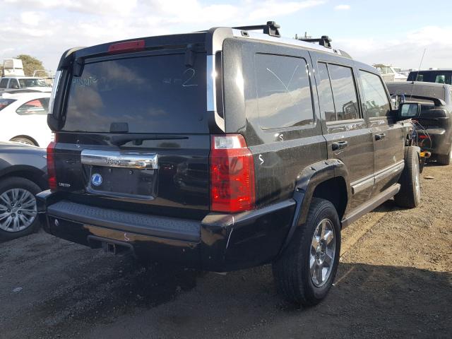 1J8HH58N97C604723 - 2007 JEEP COMMANDER BLACK photo 4
