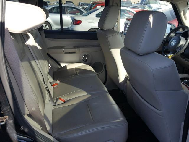 1J8HH58N97C604723 - 2007 JEEP COMMANDER BLACK photo 6