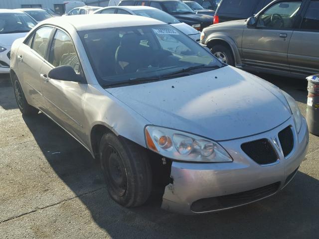 1G2ZF58B974212153 - 2007 PONTIAC G6 VALUE L SILVER photo 1