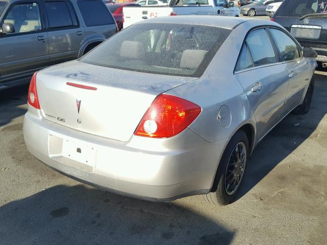 1G2ZF58B974212153 - 2007 PONTIAC G6 VALUE L SILVER photo 4