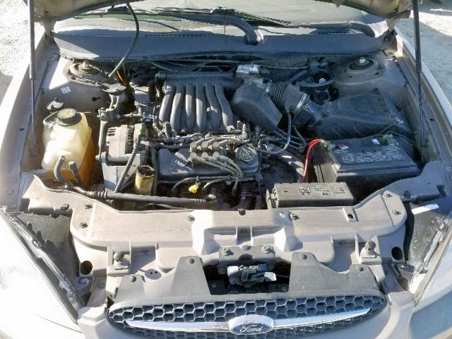 1FAFP55202A254405 - 2002 FORD TAURUS SES BEIGE photo 7