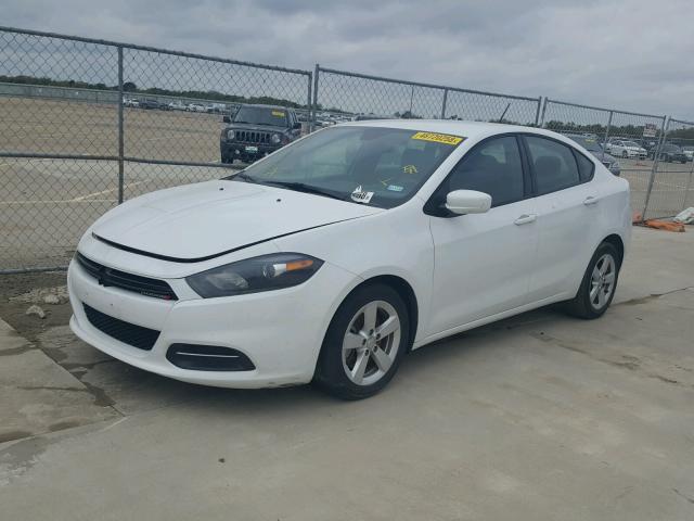 1C3CDFBB0GD577220 - 2016 DODGE DART SXT WHITE photo 2