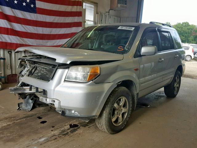 5FNYF18358B040870 - 2008 HONDA PILOT SE SILVER photo 2