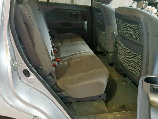 5FNYF18358B040870 - 2008 HONDA PILOT SE SILVER photo 6