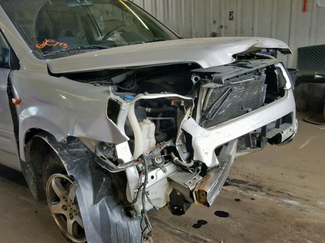 5FNYF18358B040870 - 2008 HONDA PILOT SE SILVER photo 9