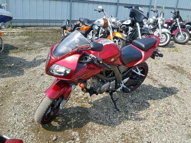 JS1VP53A972103820 - 2007 SUZUKI SV650 RED photo 2