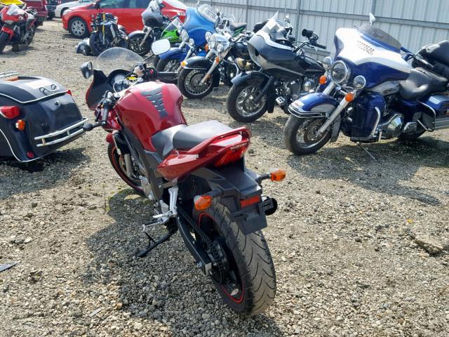 JS1VP53A972103820 - 2007 SUZUKI SV650 RED photo 3