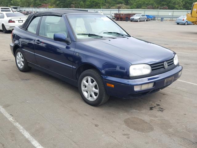 WVWBB81E6TK016627 - 1996 VOLKSWAGEN CABRIO BLUE photo 1