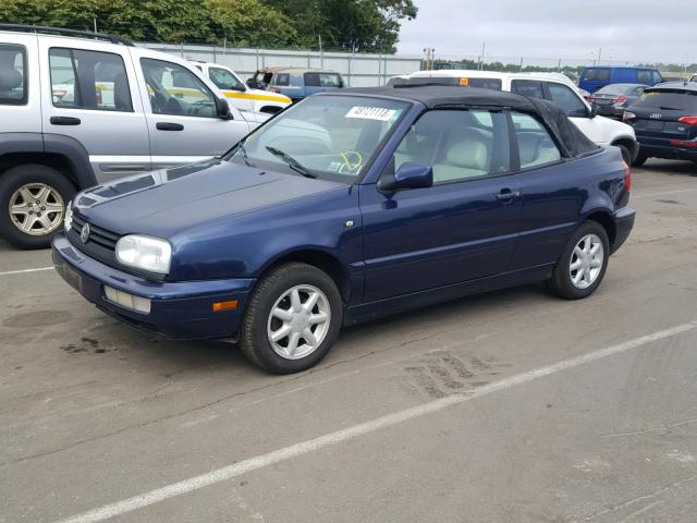 WVWBB81E6TK016627 - 1996 VOLKSWAGEN CABRIO BLUE photo 2