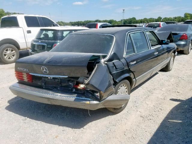 WDBCA35D0JA390356 - 1988 MERCEDES-BENZ 420 SEL BLACK photo 4