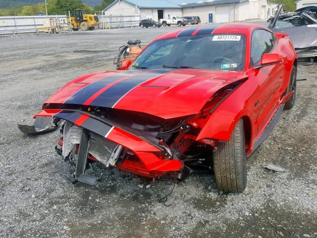 1FA6P8CF3J5129560 - 2018 FORD MUSTANG GT RED photo 2