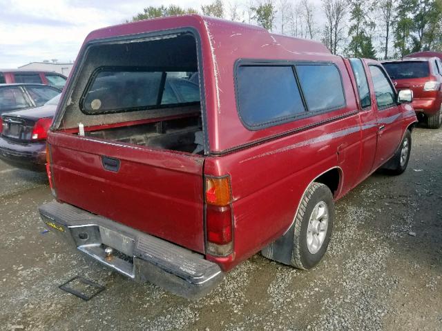 1N6SD16S3TC350508 - 1996 NISSAN TRUCK KING RED photo 4