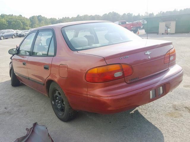 1Y1SK5289WZ429592 - 1998 CHEVROLET GEO PRIZM 红色 照片 3