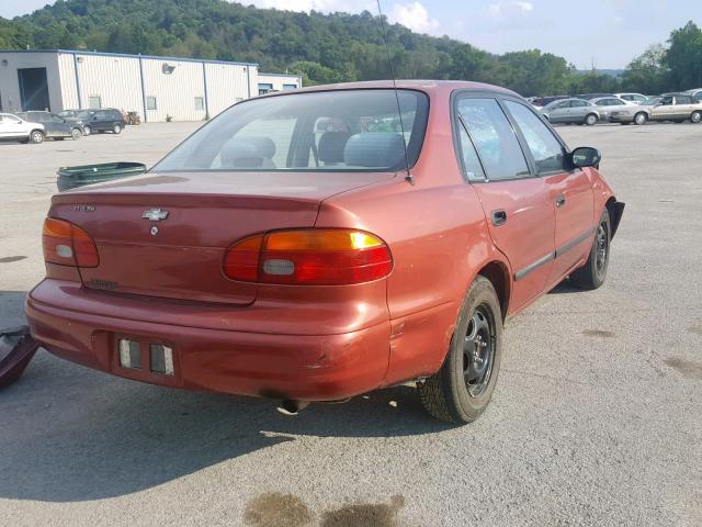 1Y1SK5289WZ429592 - 1998 CHEVROLET GEO PRIZM 红色 照片 4