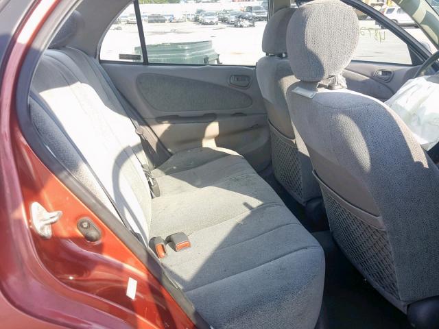 1Y1SK5289WZ429592 - 1998 CHEVROLET GEO PRIZM 红色 照片 6