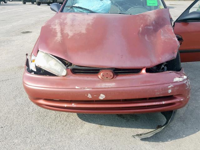 1Y1SK5289WZ429592 - 1998 CHEVROLET GEO PRIZM 红色 照片 7