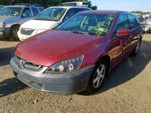 1HGCM56603A070804 - 2003 HONDA ACCORD EX BURGUNDY photo 2