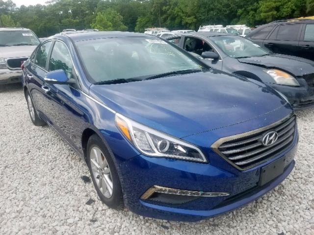 5NPE24AA4FH163258 - 2015 HYUNDAI SONATA ECO BLUE photo 1