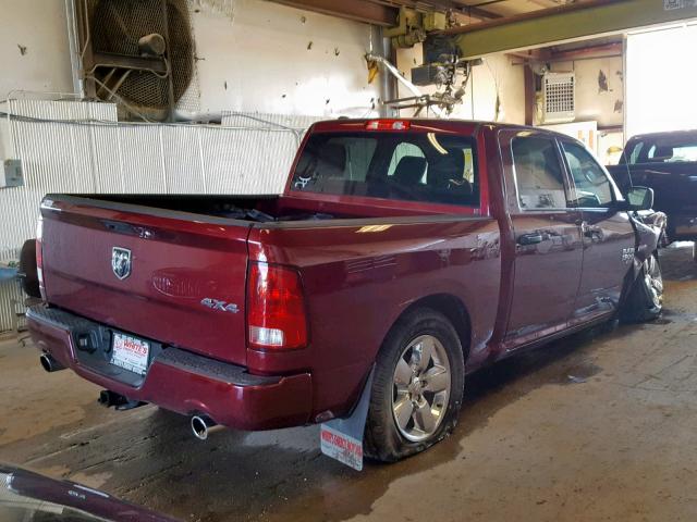 1C6RR7KT2KS598944 - 2019 RAM 1500 CLASS BURGUNDY photo 4