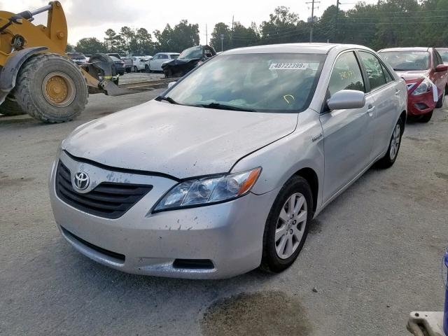 4T1BB46K78U057895 - 2008 TOYOTA CAMRY HYBR SILVER photo 2