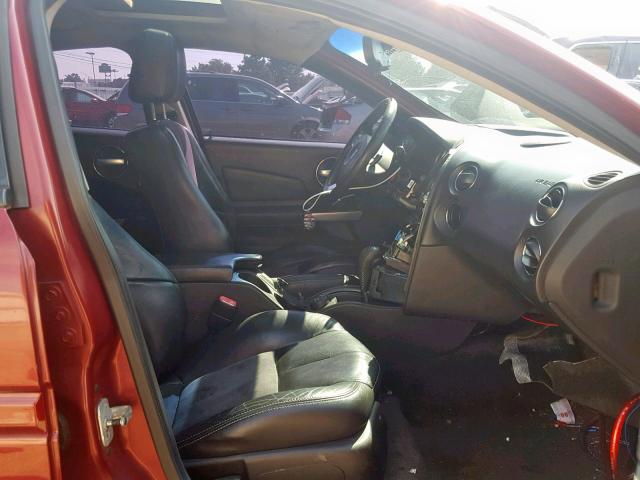 2G2WC58C261207195 - 2006 PONTIAC GRAND PRIX RED photo 5