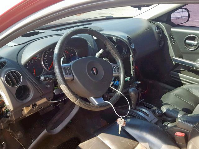 2G2WC58C261207195 - 2006 PONTIAC GRAND PRIX RED photo 9