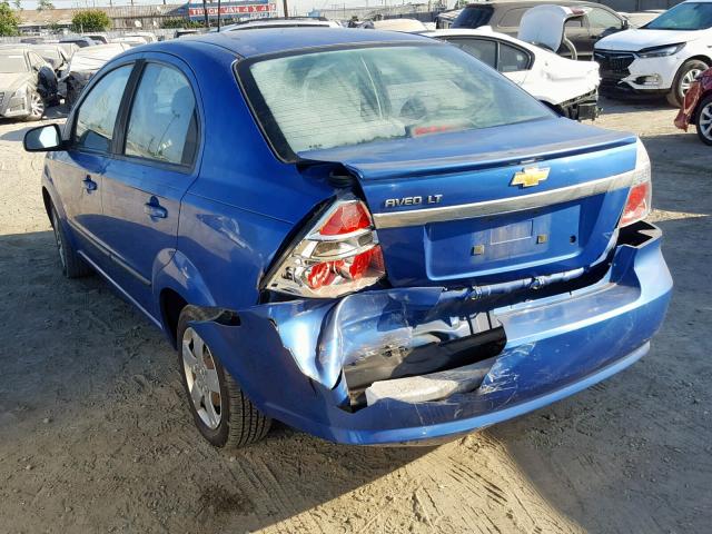 KL1TD5DE4AB120157 - 2010 CHEVROLET AVEO LS BLUE photo 3