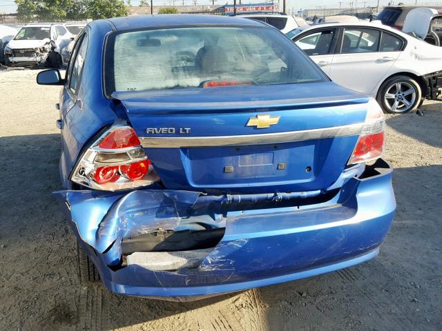 KL1TD5DE4AB120157 - 2010 CHEVROLET AVEO LS BLUE photo 9