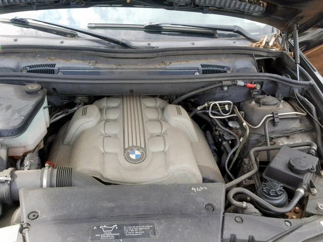 5UXFB53575LV11587 - 2005 BMW X5 4.4I BLACK photo 7