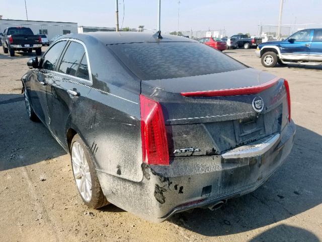 1G6AH5R38D0123948 - 2013 CADILLAC ATS LUXURY BLACK photo 3