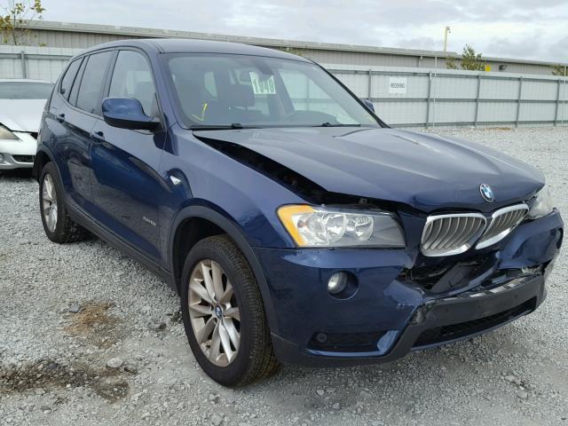 5UXWX9C57D0A18519 - 2013 BMW X3 XDRIVE2 BLUE photo 1