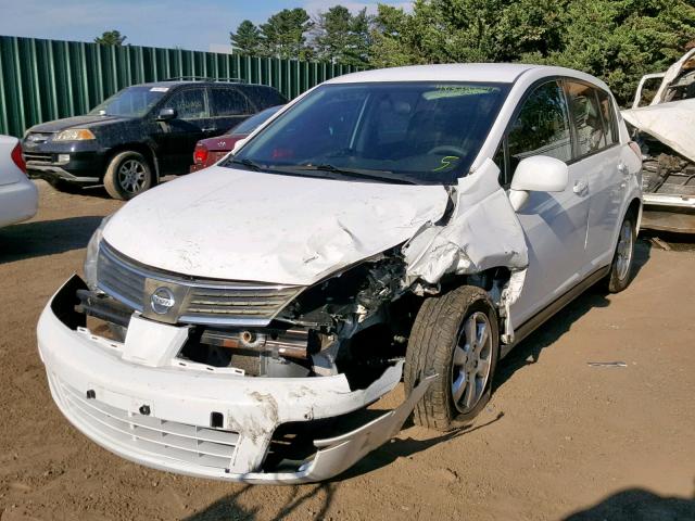 3N1BC13EX9L414208 - 2009 NISSAN VERSA S WHITE photo 2