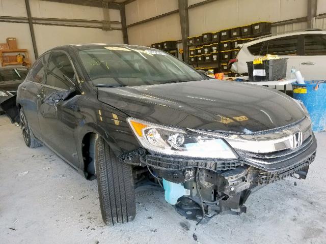 1HGCR3F81GA024492 - 2016 HONDA ACCORD EXL BLACK photo 1