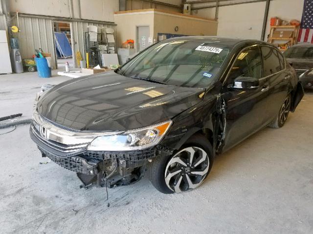 1HGCR3F81GA024492 - 2016 HONDA ACCORD EXL BLACK photo 2