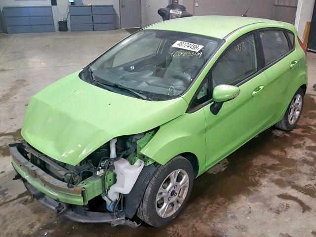 3FADP4EJ7EM199807 - 2014 FORD FIESTA SE GREEN photo 2