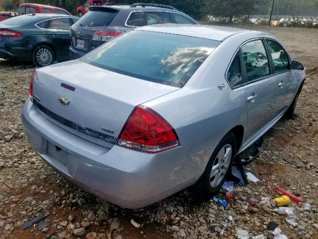 2G1WA5EK1A1105210 - 2010 CHEVROLET IMPALA LS SILVER photo 4