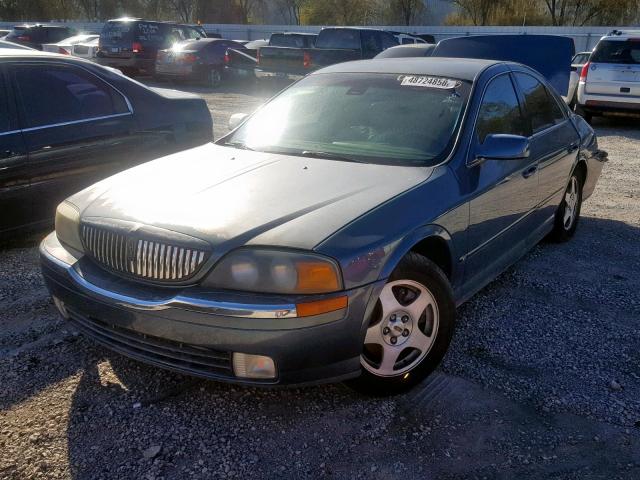 1LNHM86S61Y632109 - 2001 LINCOLN LS BLUE photo 2
