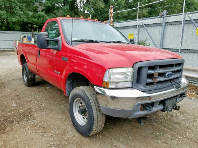 1FTSF31P23EB49747 - 2003 FORD F350 SRW S RED photo 1