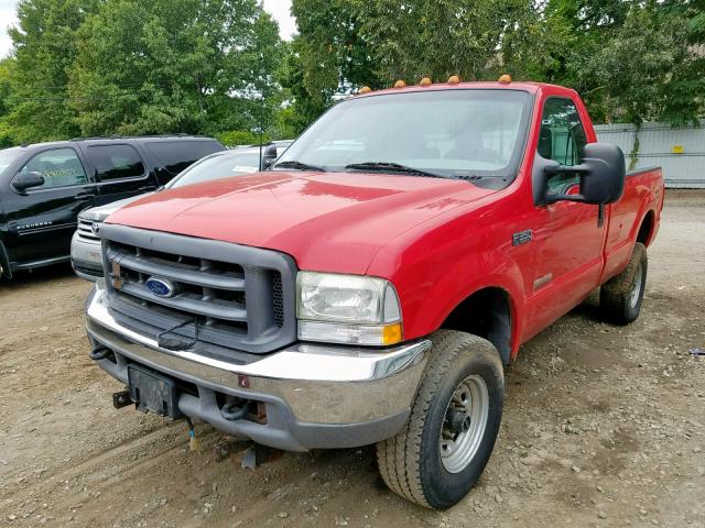1FTSF31P23EB49747 - 2003 FORD F350 SRW S RED photo 2