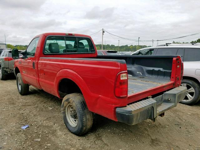1FTSF31P23EB49747 - 2003 FORD F350 SRW S RED photo 3